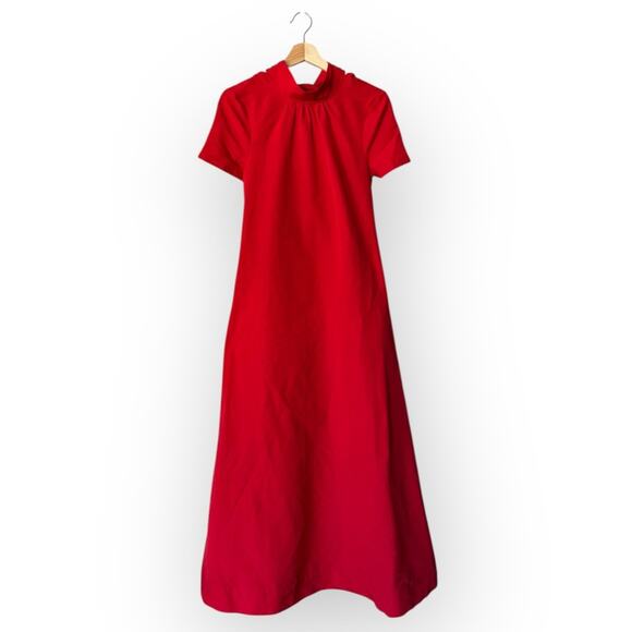 STAUD Ilana Back Bow Maxi Dress Size XS - Picture 6 of 13